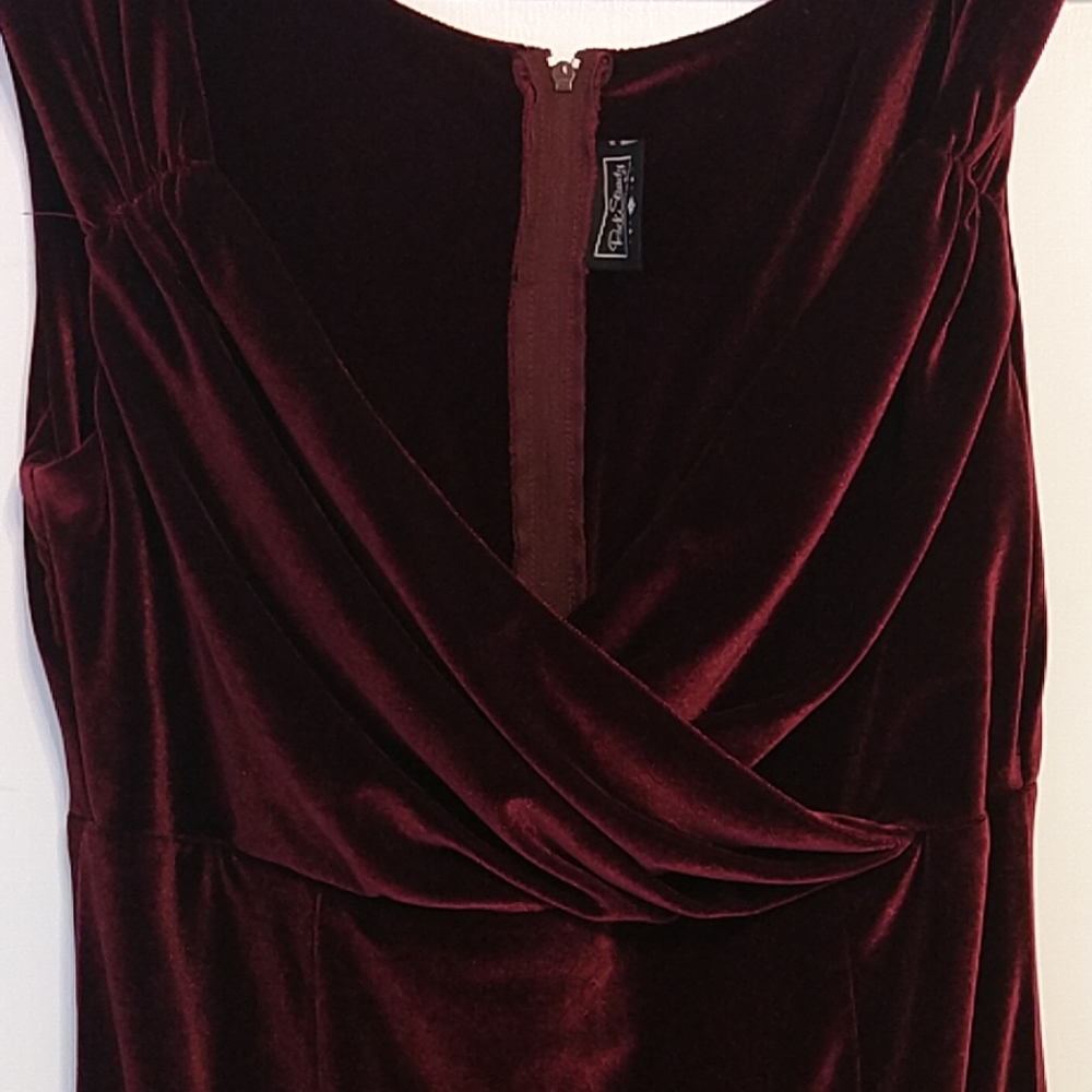 RockSteady Red Velvet Pencil Dress